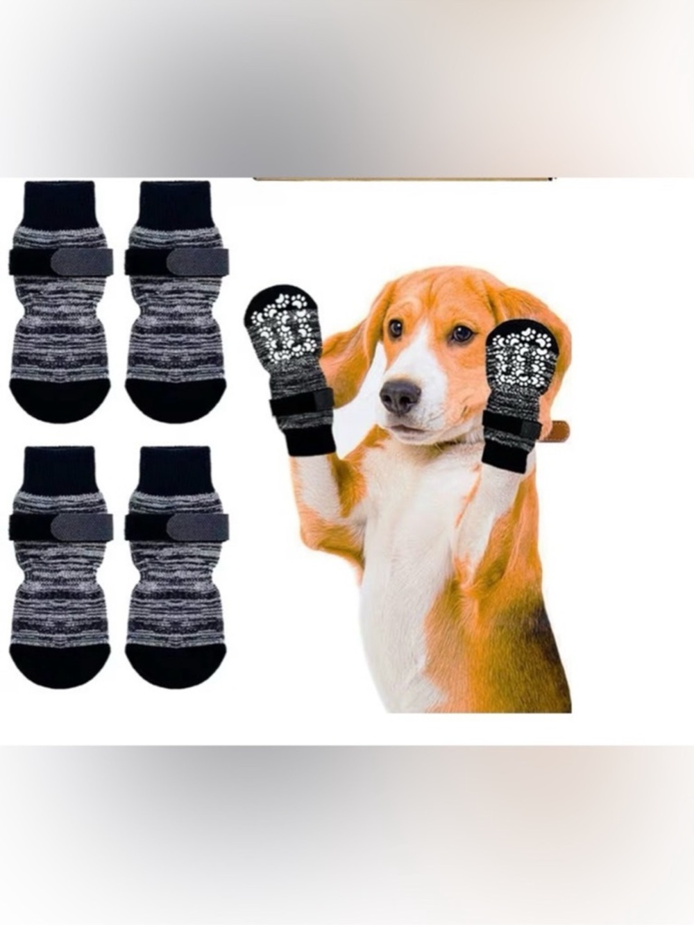 Anti-Slip Socks for Dogs - 4 Pairs